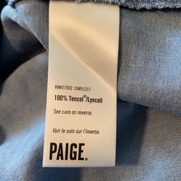 Paige denim collared snap down top - Picture 5 of 12
